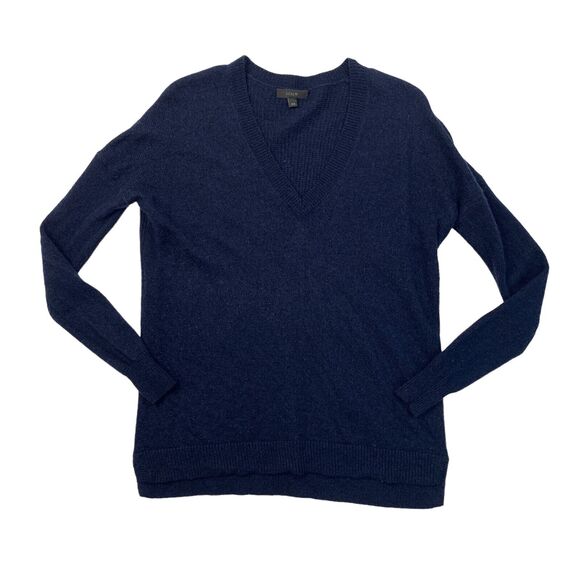 J Crew Sweater Mens XXS Storm Blue V Neck Pullover Breathable Lightweight Knit - Picture 1 of 9